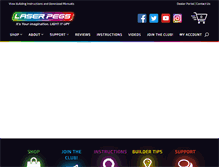 Tablet Screenshot of laserpegs.com